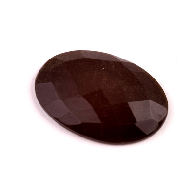 Kabošon Broušený Zlatý Obsidián č.6736 (36x25x6mm)