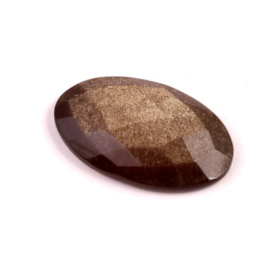 Kabošon Broušený Zlatý Obsidián č.6739 (34x21x7mm)