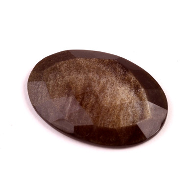 Kabošon Broušený Zlatý Obsidián č.6745 (37x26x6mm)