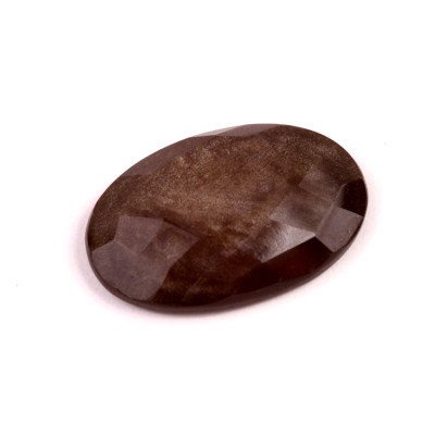 Kabošon Broušený Zlatý Obsidián č.6747 (34x22x7mm)