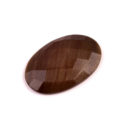 Kabošon Broušený Zlatý Obsidián č.6748 (34x22x6mm)