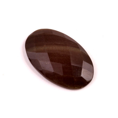 Kabošon Broušený Zlatý Obsidián č.6751 (34x21x6mm)