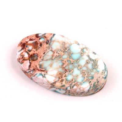 Kabošon Syntetický Tyrkys č.5276 (37x22x6mm)