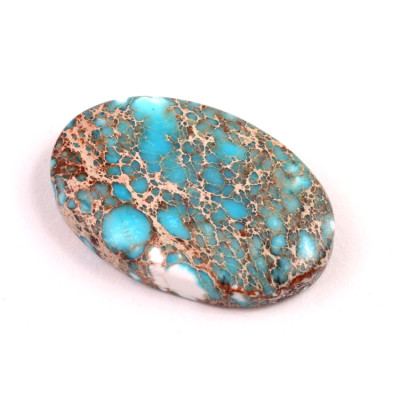 Kabošon Syntetický Tyrkys č.5295 (37x24x7mm)