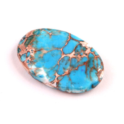 Kabošon Syntetický Tyrkys č.5294 (37x24x7mm)