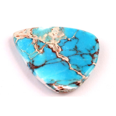 Kabošon Syntetický Tyrkys č.5285 (39x31x6mm)