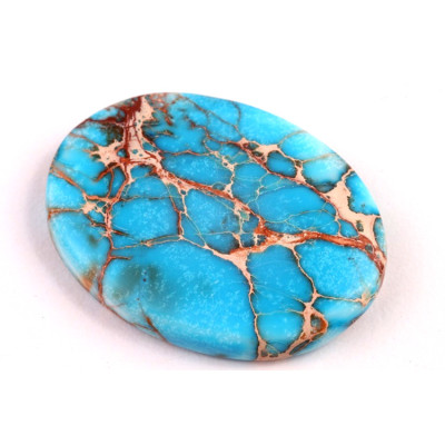 Kabošon Syntetický Tyrkys č.5279 (37x28x6mm)