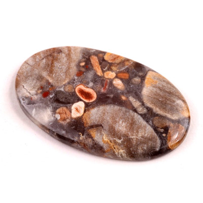 Kabošon Jaspis Tabu č.6897 (44x27x5mm)