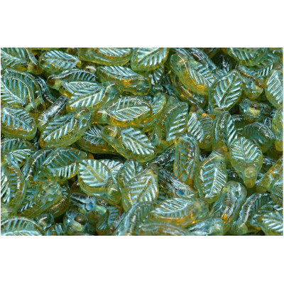 Korálky lístek č.5837 (6x12mm) 🌿📿