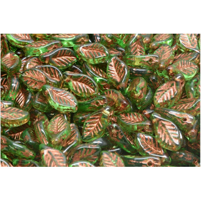 Korálky lístek č.5838 (6x12mm) 🌿📿