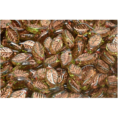 Korálky lístek č.5840 (6x12mm) 🌿📿