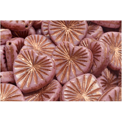 Korálky Kiwi Srdíčka č.5876 (18x18mm)