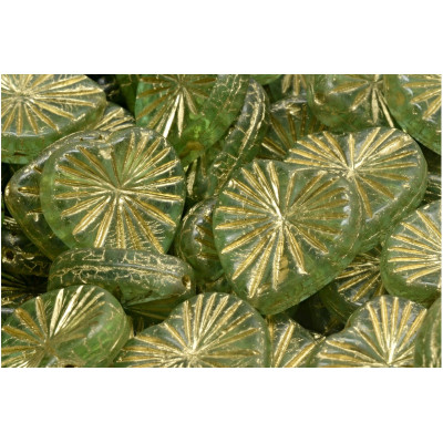 Korálky Kiwi Srdíčka č.5878 (18x18mm)