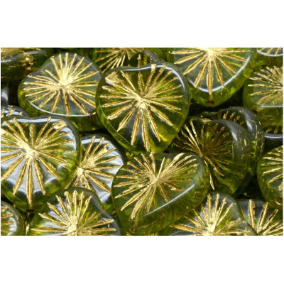 Korálky Kiwi Srdíčka č.5879 (18x18mm)