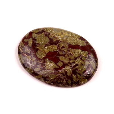 Kabošon Dragon Blood Jasper č.7223 (35x27x6mm)
