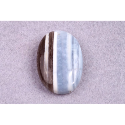 Vrtaný kabošon Blue Opal č.V12 (32x21x7mm)