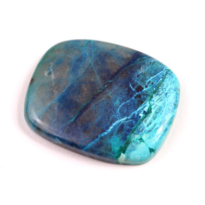 Vrtaný kabošon Shattuckite č.V36 (37x31x6mm)