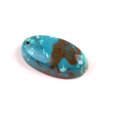 Vrtaný kabošon Shattuckite č.V37 (31x17x9mm)