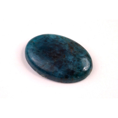 Vrtaný kabošon Blue Apatit č.V39 (30x20x6mm)