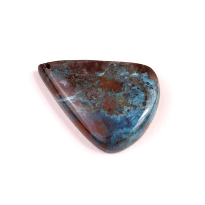 Vrtaný kabošon Shattuckite č.V40 (31x25x6mm)
