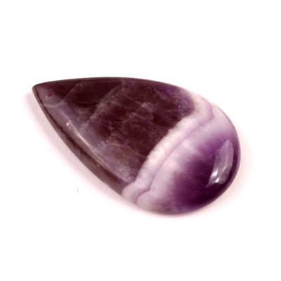 Vrtaný kabošon Ametyst Chevron č.V49 (40x25x6mm)