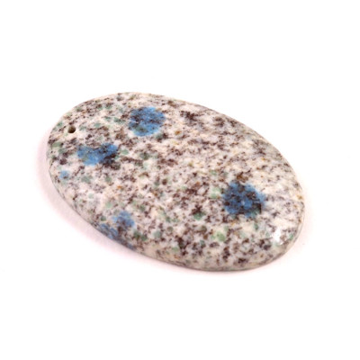 Vrtaný kabošon Jaspis K2 č.V73 (38x24x6mm)