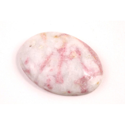 Vrtaný kabošon Růžový Turmalín č.V89 (35x25x7mm)