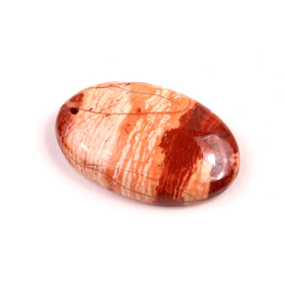 Vrtaný kabošon Australský Jaspis č.V92 (33x21x8mm)