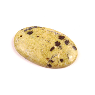 Vrtaný kabošon Serpentine č.V99 (35x22x5mm)