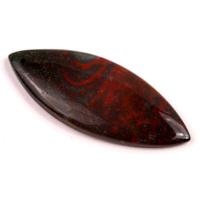 Vrtaný kabošon Krvavý Kámen č.V109 (50x20x5mm)