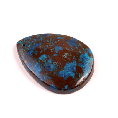 Vrtaný kabošon Shattuckite č.V118 (38x28x6mm)