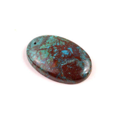 Vrtaný kabošon Shattuckite č.V119 (31x20x6mm)