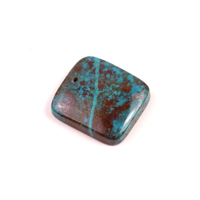 Vrtaný kabošon Shattuckite č.V120 (23x21x6mm)