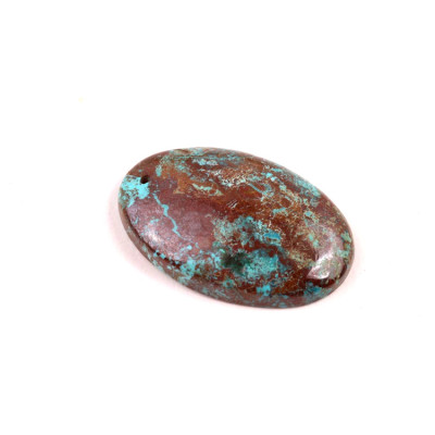 Vrtaný kabošon Shattuckite č.V121 (30x20x6mm)
