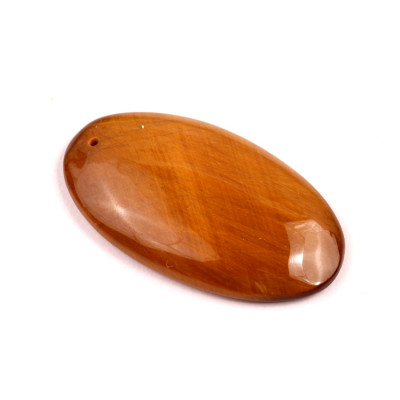 Vrtaný kabošon Tygří Oko č.V123 (41x23x6mm)