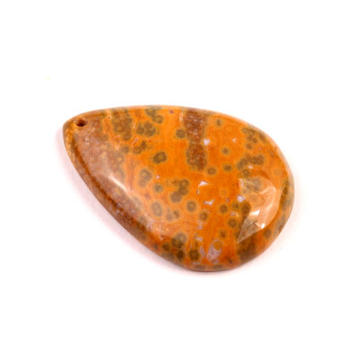 Vrtaný kabošon Ocean Jaspis č.V130 (37x25x7mm)