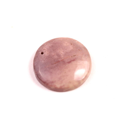 Vrtaný kabošon Lepidolite č.V150 (26x7mm)