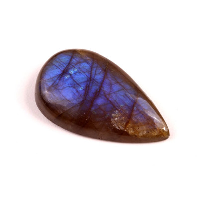 Kabošon Blue Labradorit č.7257 (37x22x8mm)