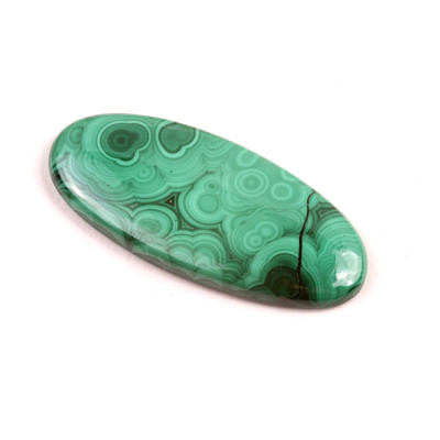 Kabošon Malachite č.7265 (40x18x5mm)