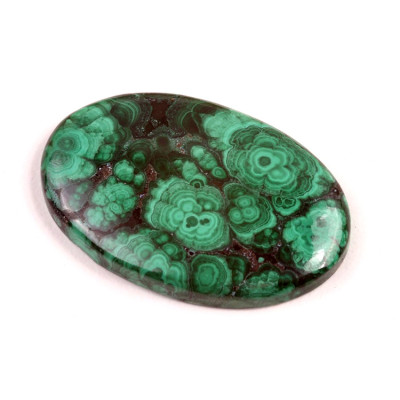 Kabošon Malachite č.7267 (41x27x6mm)