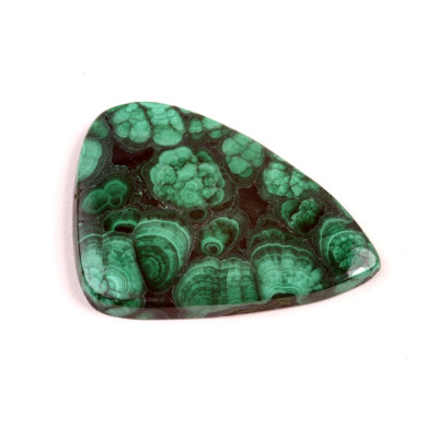 Kabošon Malachite č.7273 (39x28x4mm)