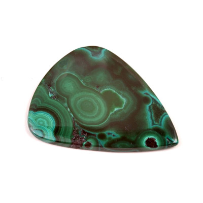 Kabošon Malachite č.7286 (46x37x4mm)