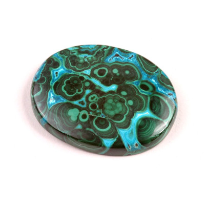 Kabošon Malachite Chrysocolla č.7287 (37x29x6mm)