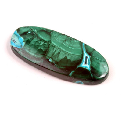 Kabošon Malachite Chrysocolla č.7291 (44x18x6mm)