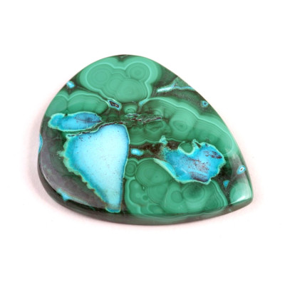 Kabošon Malachite Chrysocolla č.7293 (40x33x5mm)