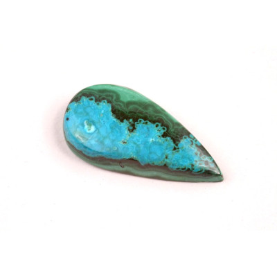 Kabošon Malachite Chrysocolla č.7296 (32x16x6mm)