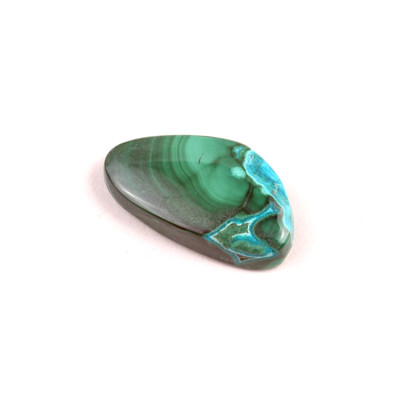 Kabošon Malachite Chrysocolla č.7298 (27x15x6mm)