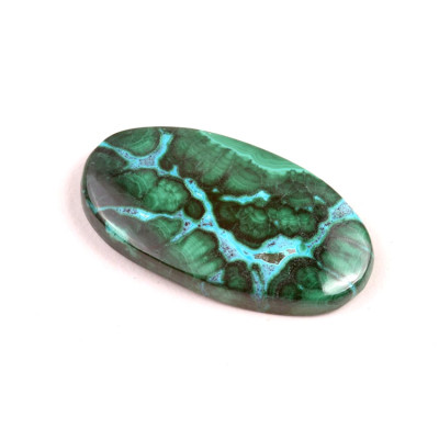 Kabošon Malachite Chrysocolla č.7302 (36x19x5mm)