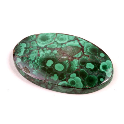 Kabošon Malachite č.1282 (40x25x5mm)