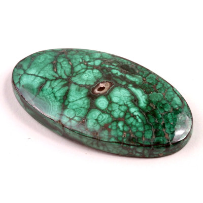 Kabošon Malachite č.3800 (46x25x7mm)